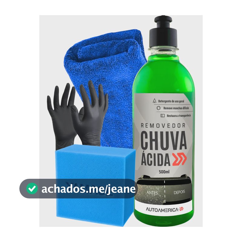 Restaurador Vidro Tira Mancha Chuva Ácida 500ml