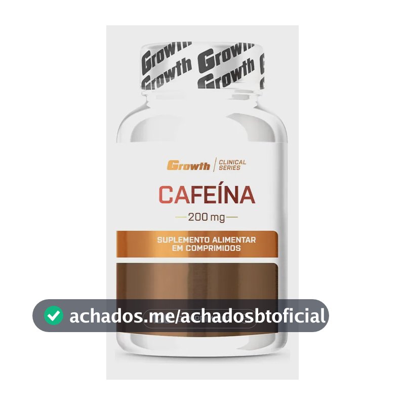 Cafeína 200mg 120 Comprimidos Growth Supplements