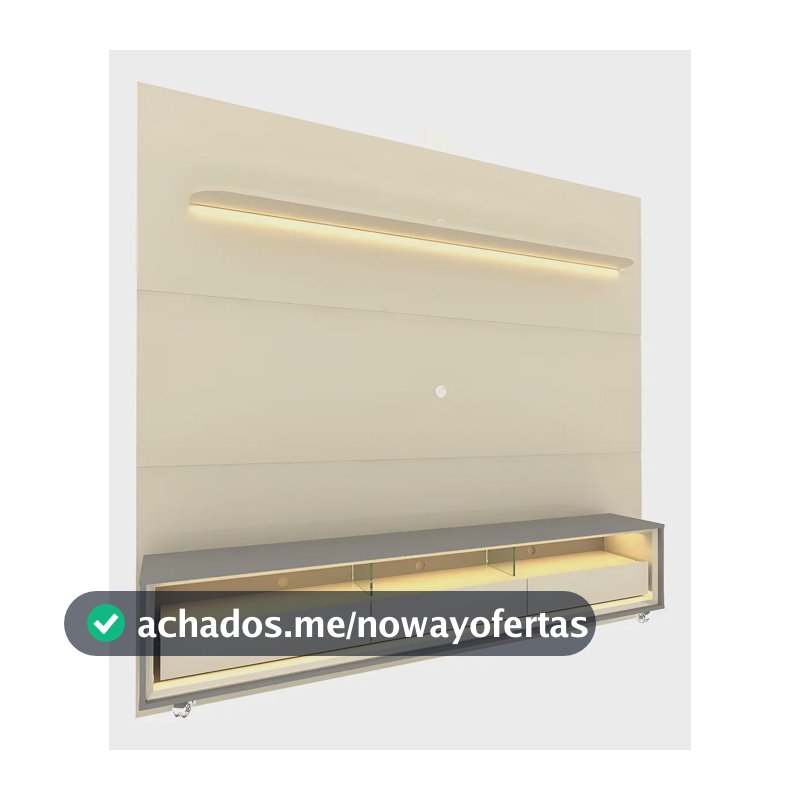 Rack Com Painel Para Tv Até 85 Polegadas Led 3 Fe