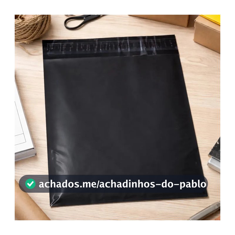 Pct 250 Envelope Plastico Saco Seguranca 26x36 Tipo Sedex Cinza