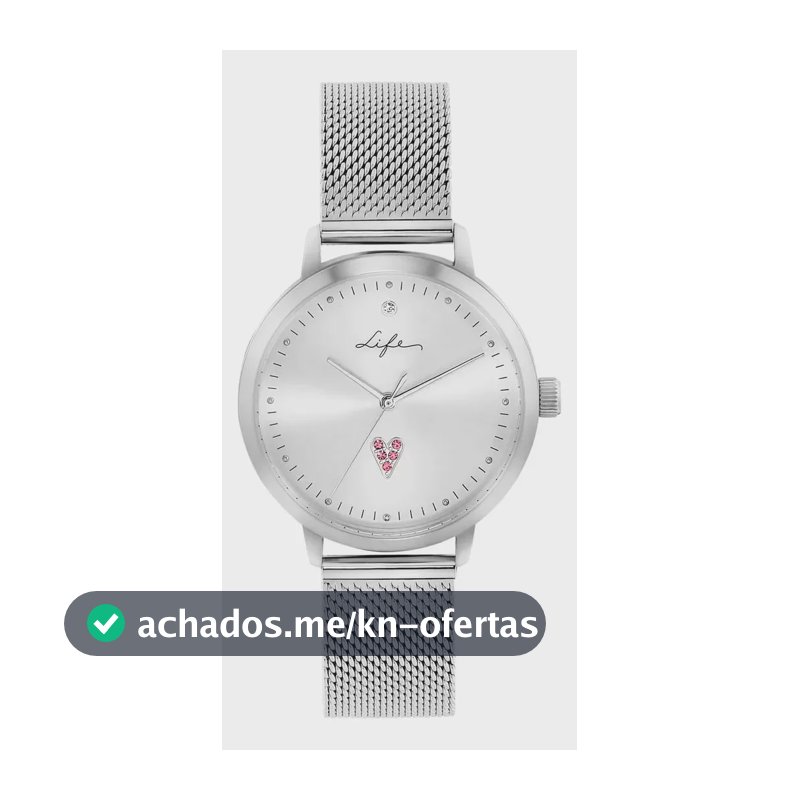 Relógio Life Cuore Feminino Aço Prateado Prateado