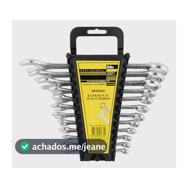 Jogo Chave Combinada Eda 12 Peças 6 A 22mm 0gw Hobby
