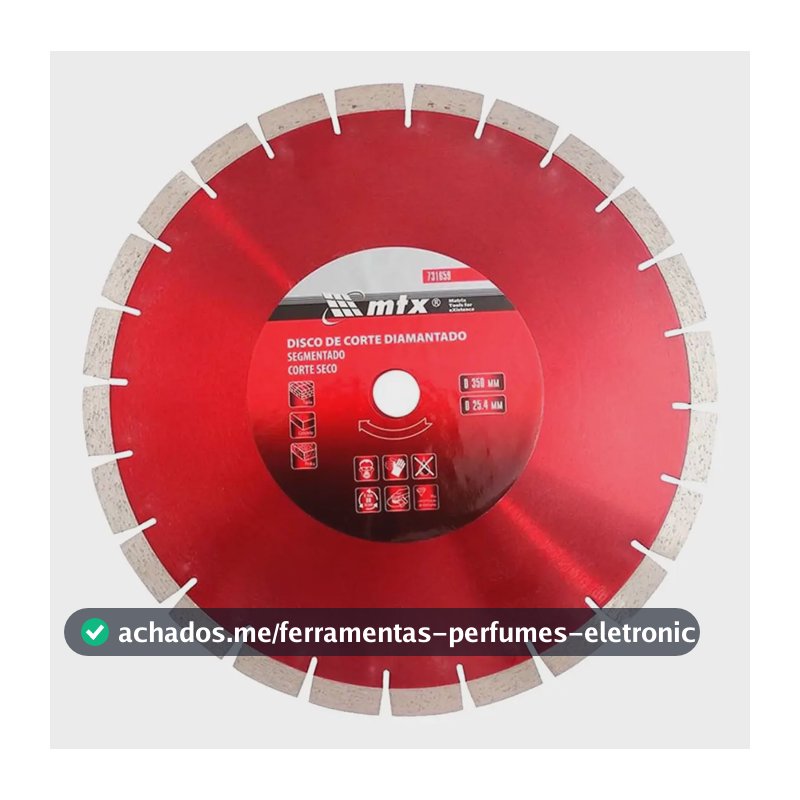 Disco De Corte Diamantado P/ Asfalto 14 Pol 350x25,4 Mtx
