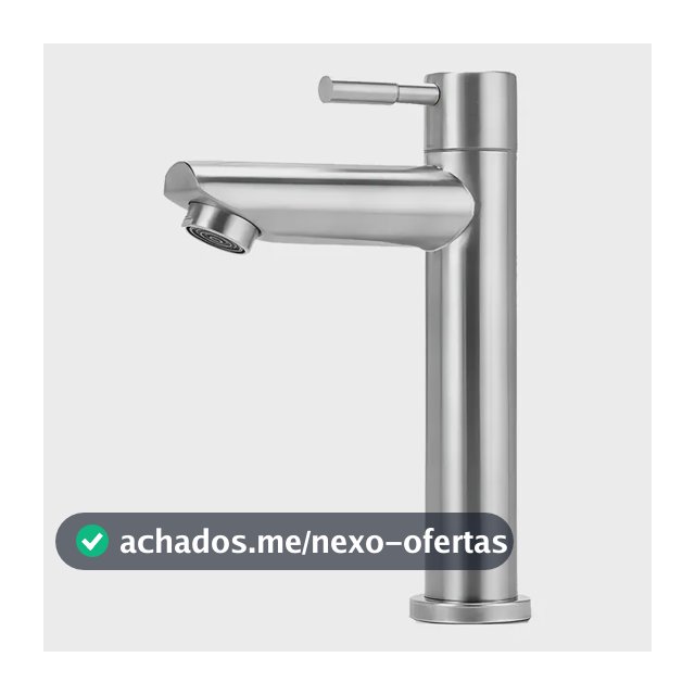 Torneira Para Banheiro Inox Baixa Amazonas Pingoo.casa Prata Prata