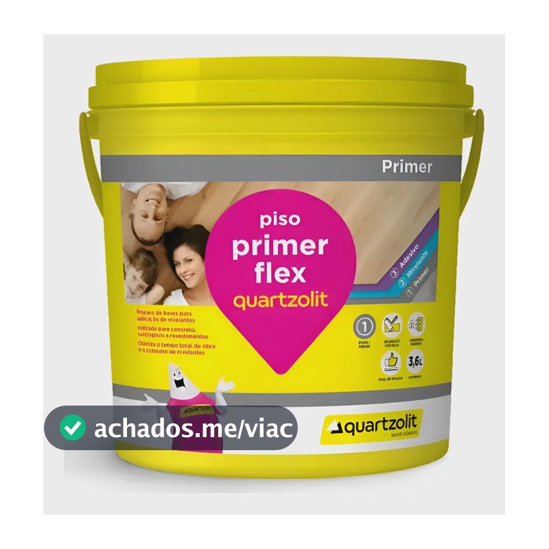 Primer Flex 3,6L Quartzolit Preparador Pisos Vinílicos e Revestimentos