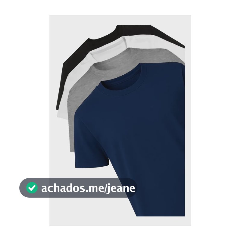 Kit 4 Camisetas Básicas Polo Wear Sortido Sortido P Liso