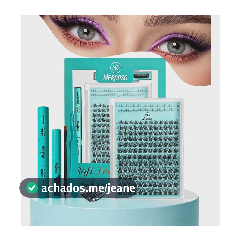 Kit De Extensões De Cílios E Inferiores Diy Mercoso Venus 3d Venus-xjm D 1.6 Cm 0.07 Mm