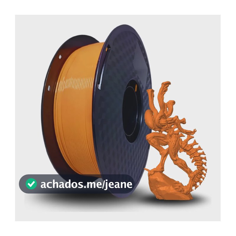 Filamento 3d Petg 1,75mm 1kg Cor Laranja Masterprint Laranja