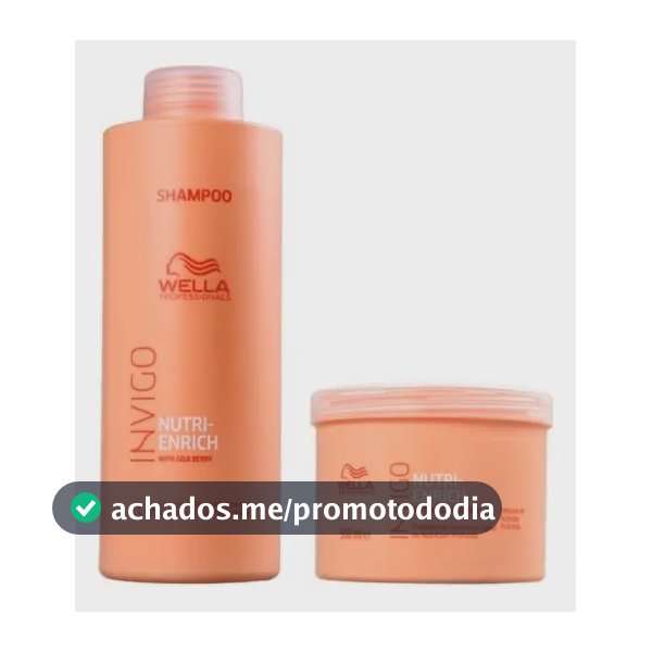 Wella Invigo Nutri Enrich Shampoo 1l E Máscara 500g