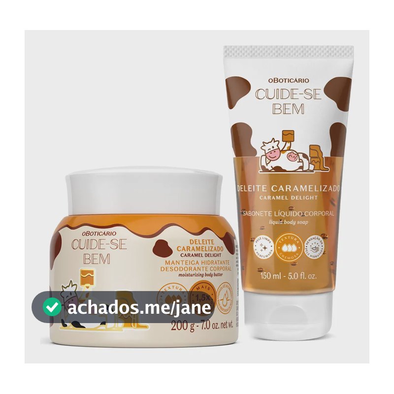 Combo Cuide-se Bem Deleite Caramelizado: Manteiga Corporal 2