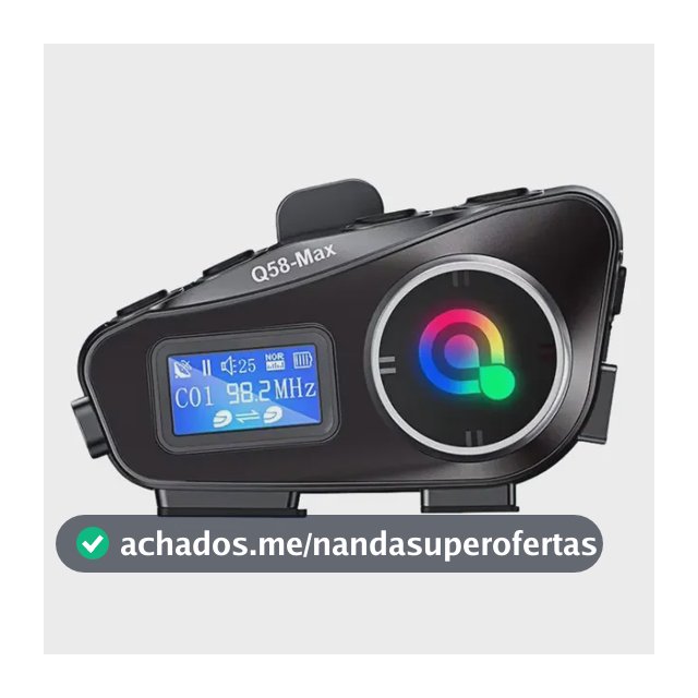 Intercomunicador de fone de ouvido de música Bluetooth Moto Q58