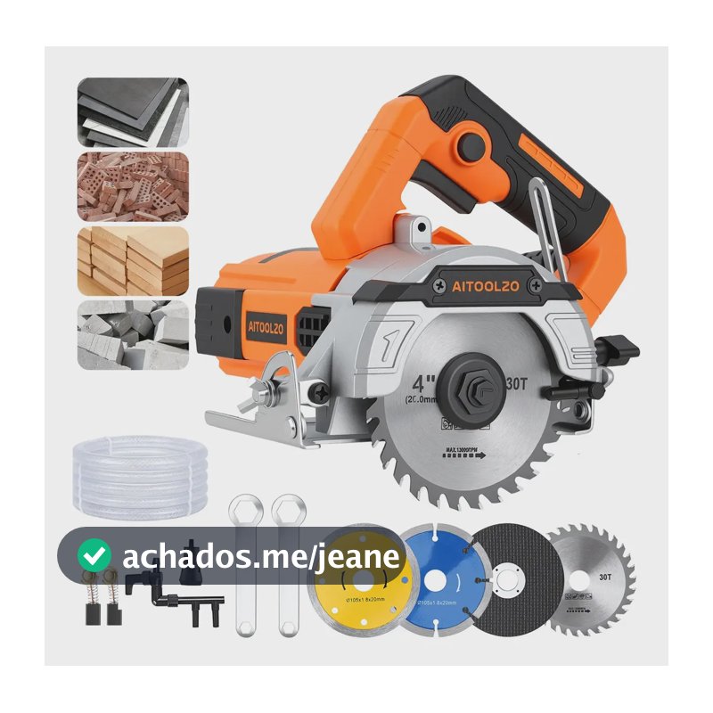 Cortador de concreto manual CAT Serras Mármore industrial laranja de 1800W