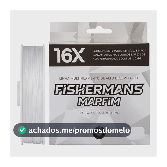 Linha De Pesca Fishermans Multifilamento 150m 16 Fios Marfim Cor Marfim - 0.32mm