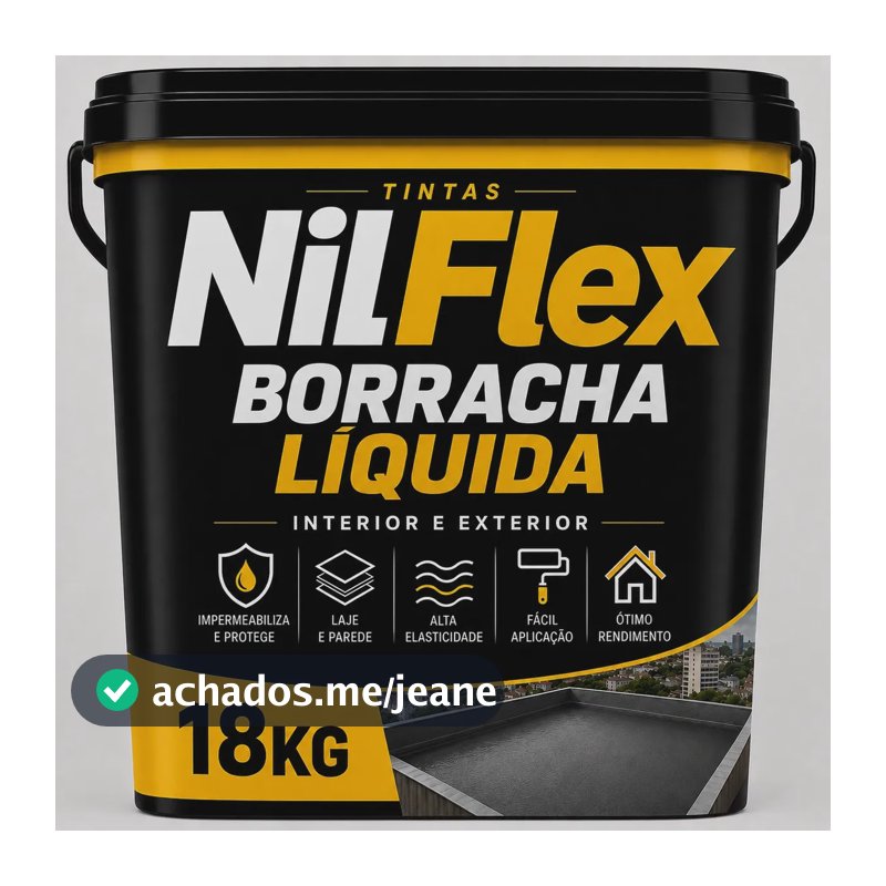 Premium Acrílica Borracha Líquida Impermeavel Emborrachada Branco Fosco