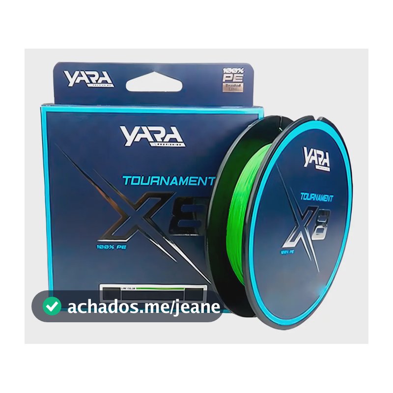 Linha Multifilamento Tournament X8 50lb 150m - Yara Cor Verde-claro