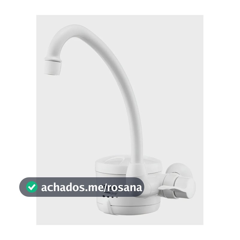 Torneira Elétrica Parede Cozinha Pia Bica Móvel Lorenzetti Branco 220v