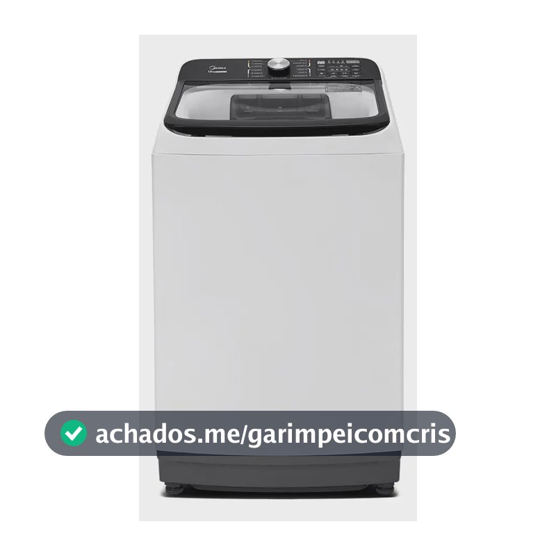 Máquina de Lavar Midea MA512W150A 15kg Wave Agitator Branca