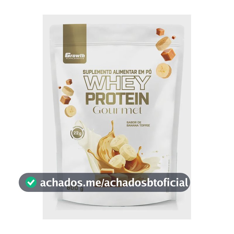 Whey Protein Gourmet 800g Growth Supplements - Banana Toffee Banana Toffee