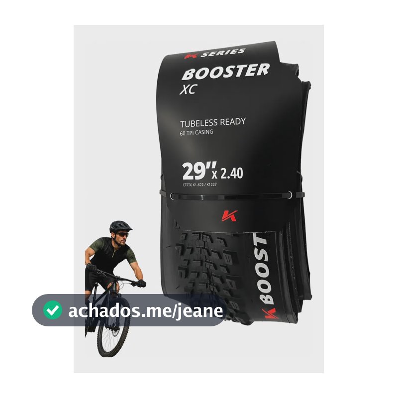 Pneu Aro 29x2.4 Kenda Booster Xc Tubeles Bike Mtb Original Preto