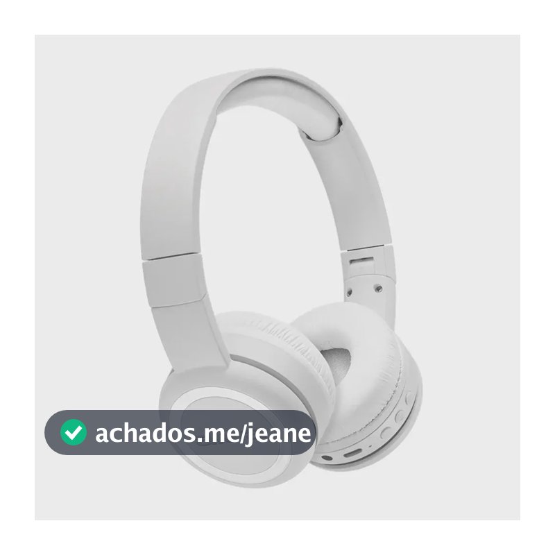 Fone De Ouvido Aws-hp-03-w Headphone Branco Aiwa Bivolt Branco