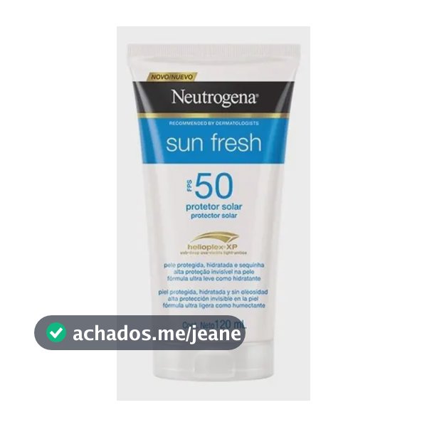 Protetor Solar Neutrogena Sun Fresh Fps 50 120ml