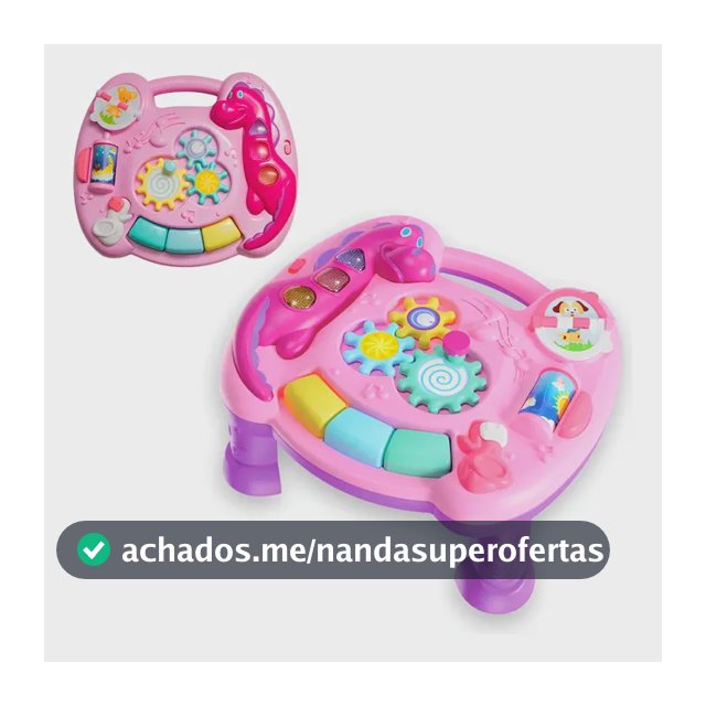 Mesinha Atividades Infantil Didática Mesa Bebe Interativa Cor Rosa