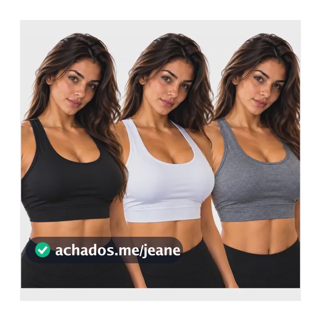 Top Academia Feminino Fitness Esportivo Alta Sustentacaokit3
