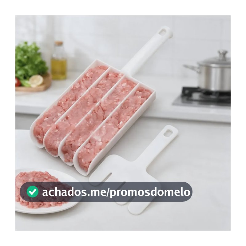 Maquina De Bolinho De Chuva Forma Almondegas Molde Manual Branco
