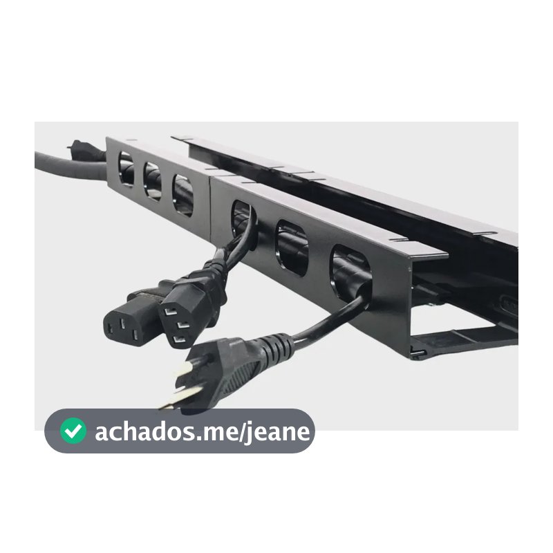Organizador De Fios E Cabos Baixo Mesa Oculto - 0,5 Mt C/nfe Preto