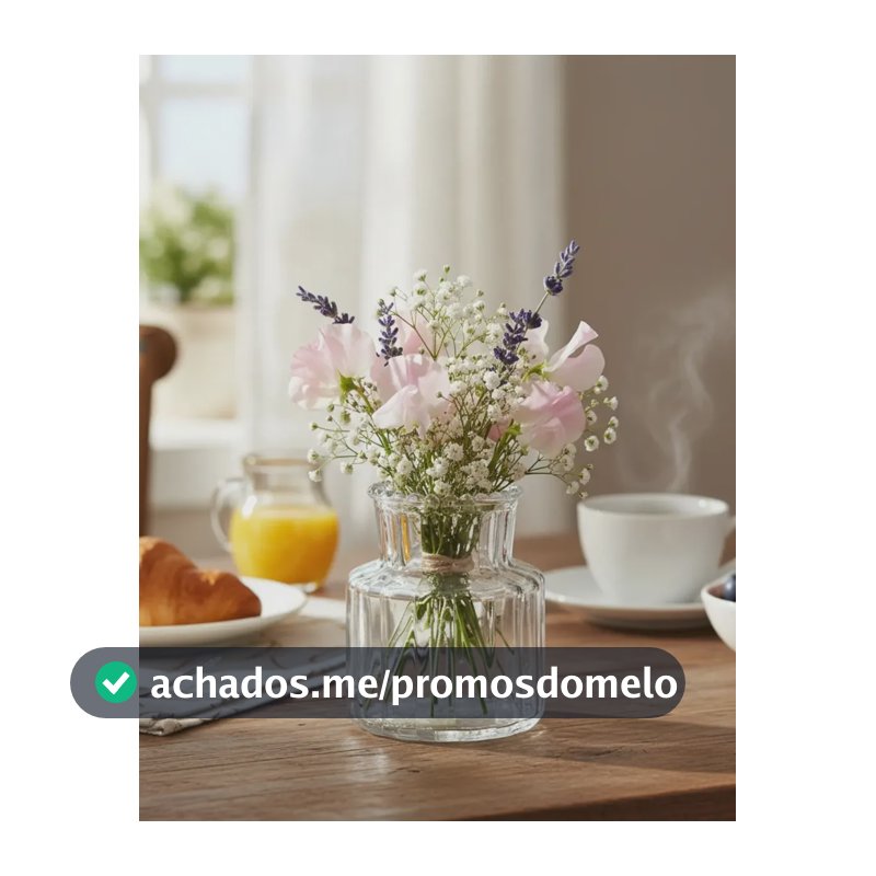 Mini Vaso De Vidro Minimal Baixo Decorativo Flores 8,5cm Transparente