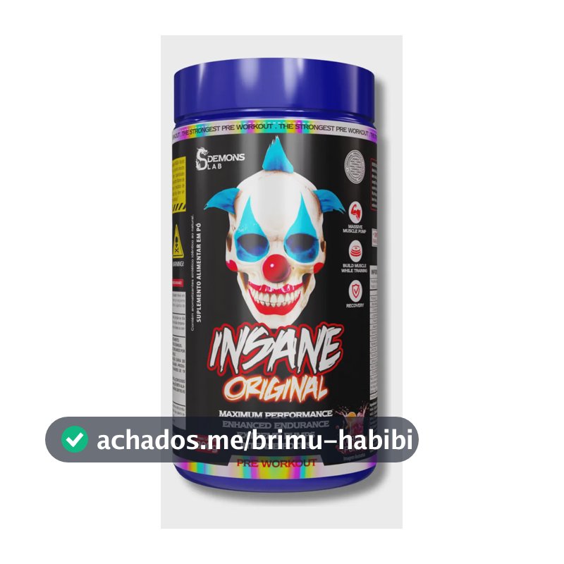 Suplemento Demons Lab Sabor Fruit Punch Em Pote De 300g Insane