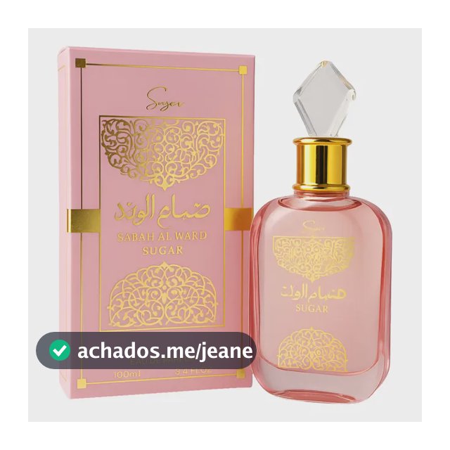 Perfume Árabe Sabah Al Ward Sugar Eau De Parfum 100 Ml
