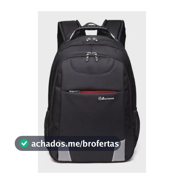 XIAOBANG Mochila Bolsa Reforçada Notebook Cabo De Aço Luxo Cor Preto 1908