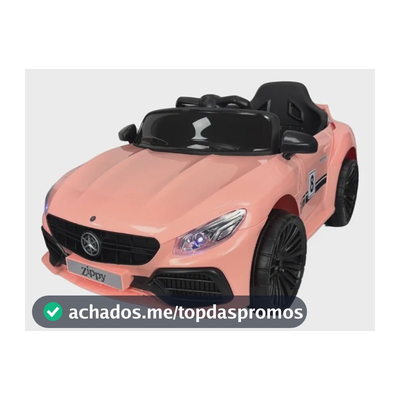 Carro Elétrico Infantil Mini Mercedes 380 - Zippy Toys - Rosa
