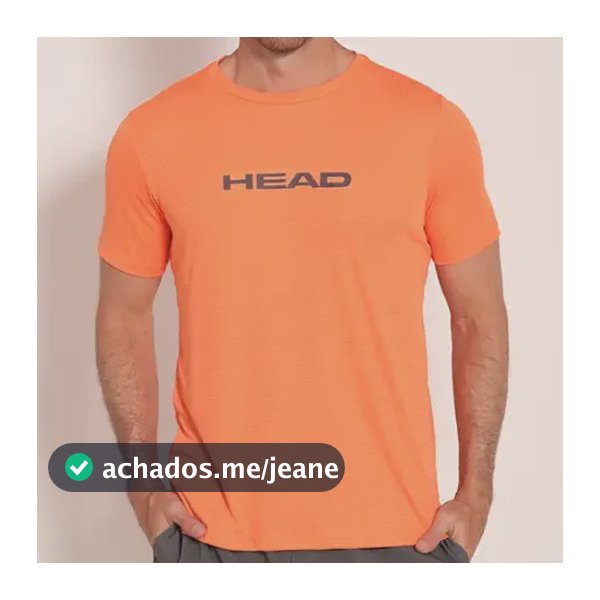 Camiseta Head Ludo Square Centro Preta Tênis E Beach Tennis