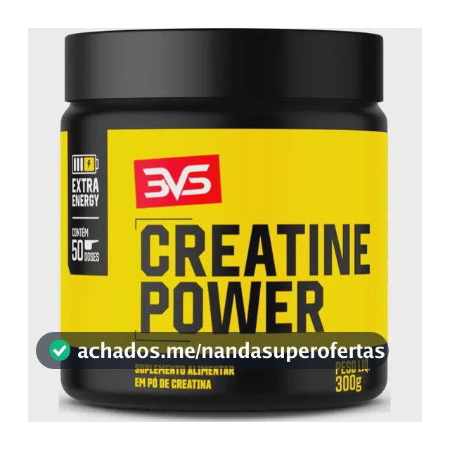 Creatina Monohidratada Power Extra Energy - 300g - 3VS Nutrition