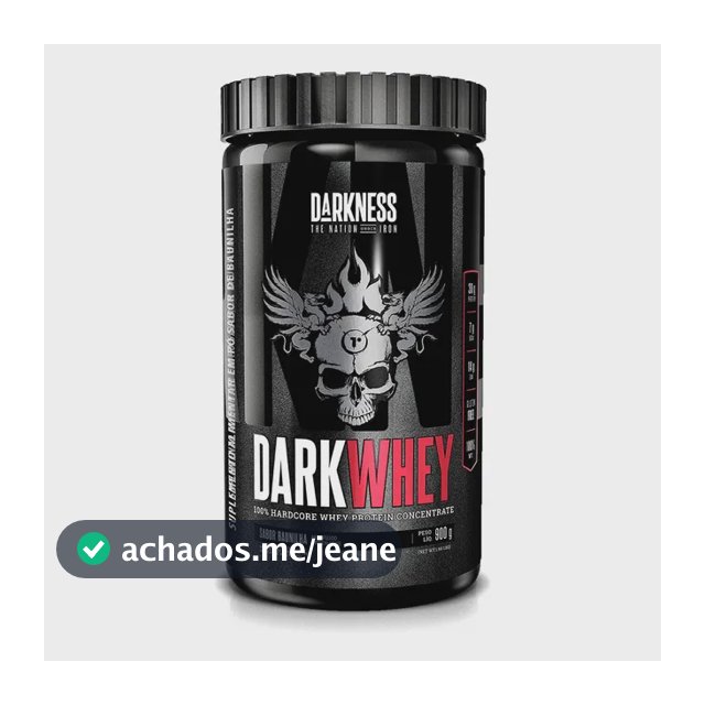 Whey Protein Concentrado Dark Whey 100% Baunilha 900g Darkness