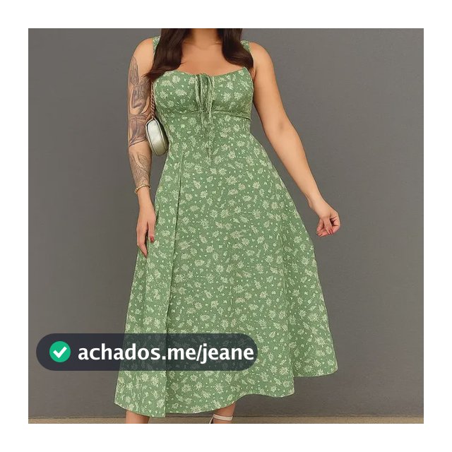 Vestido Midi Estampado Floral Com Fenda Lateral E Bojo