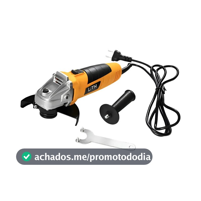 Esmerilhadeira Angular Lith LT3035 600W Disco 125mm Trava Segurança