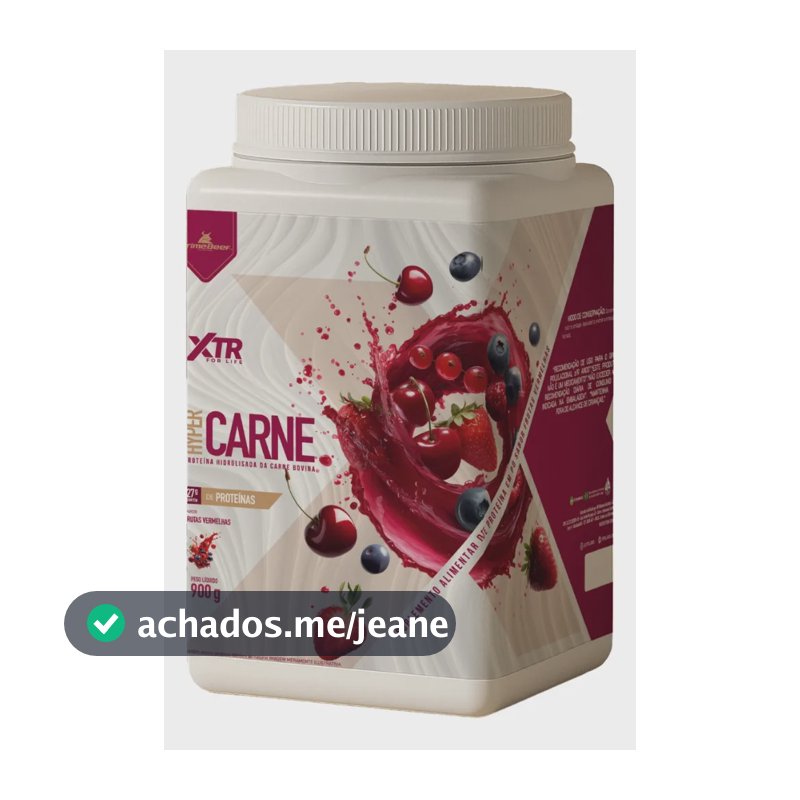 Hyper Whey Carne Proteína Animal Sem Lactose E Açúcar Frutas Vermelhas