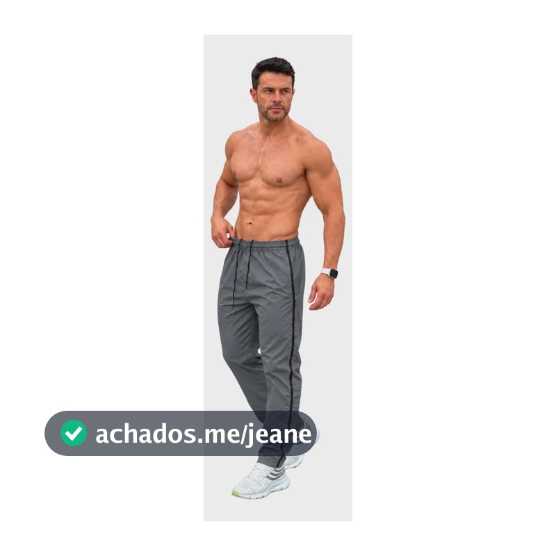 Calça Tactel Masculina Esportiva Academia Treino M Ao Gg Cinza G