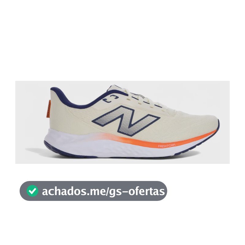 Tênis New Balance Fresh Foam Arishi V4 Amortecimento Macio Off White 40 Br