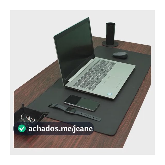 Desk Pad Feroz Wf 120x60 Porta Copo, Chaves E Brinde