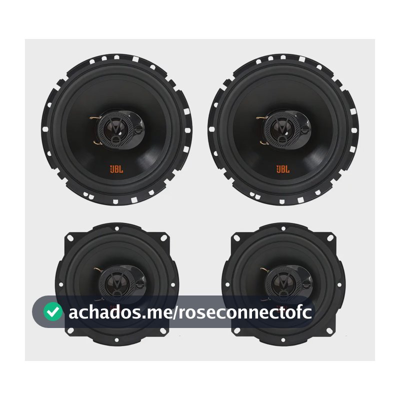 Kit 4 Alto Falantes Jbl 6trfx55 E 5trfx55 Triaxial 220w 4ohm Cor Preto