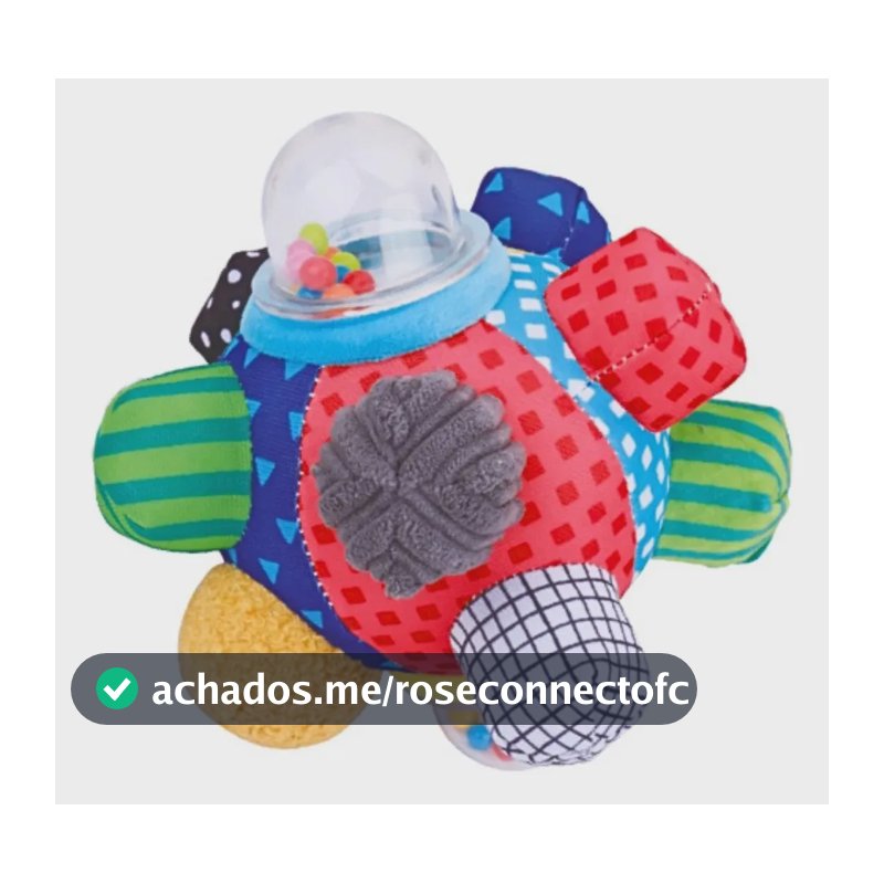 Bola Atividades Bebê Montessori Chocalho Softball Maxi Baby Softball