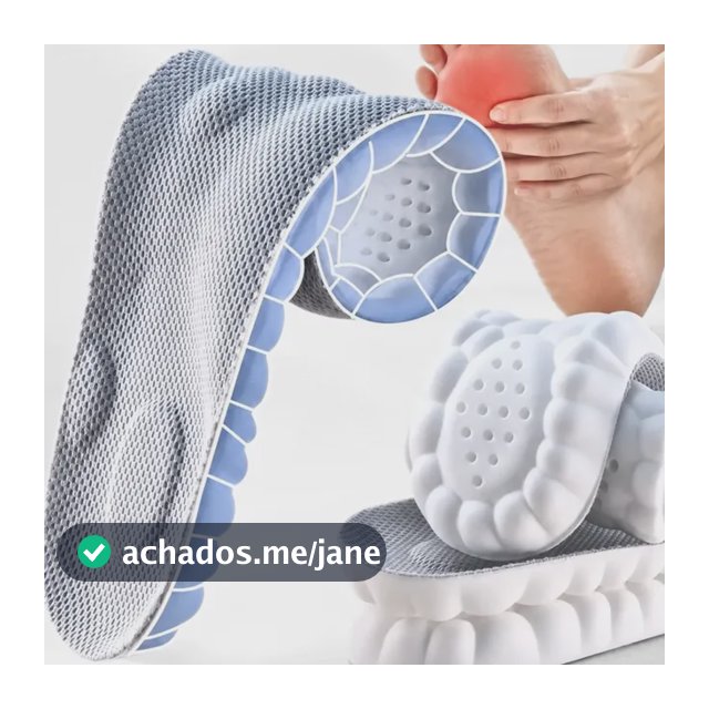 Palmilha De Altissimo Conforto 4d Tênis Sapatos Ortopédica