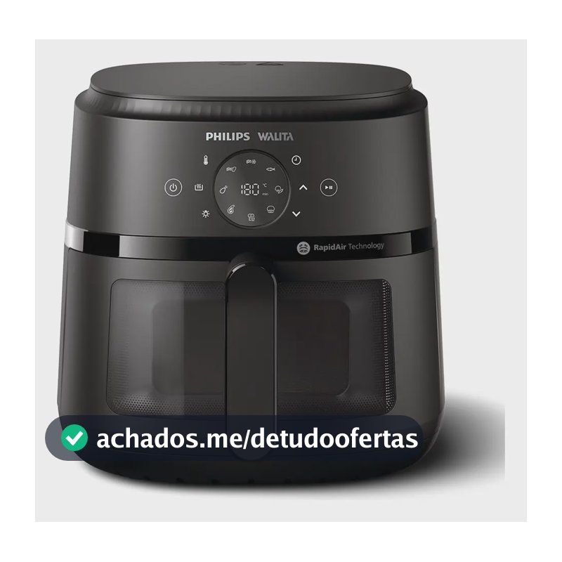 Fritadeira Airfryer Digital Philips Walita NA230/00 Negro