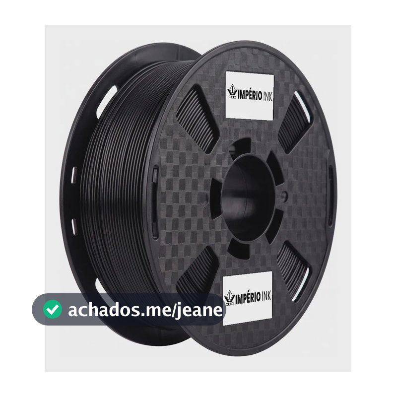Filamento De Impressora 3d Pet-g 1,75mm 1kg Preto Preto