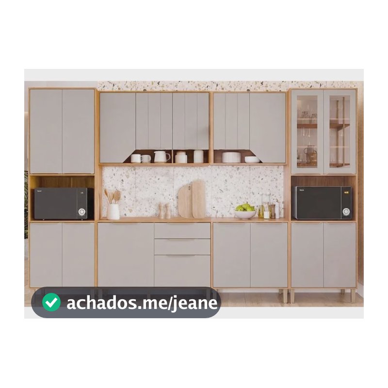 Cozinha Completa 6 Peças Celeste C142 Cinamomo/off White Mgm