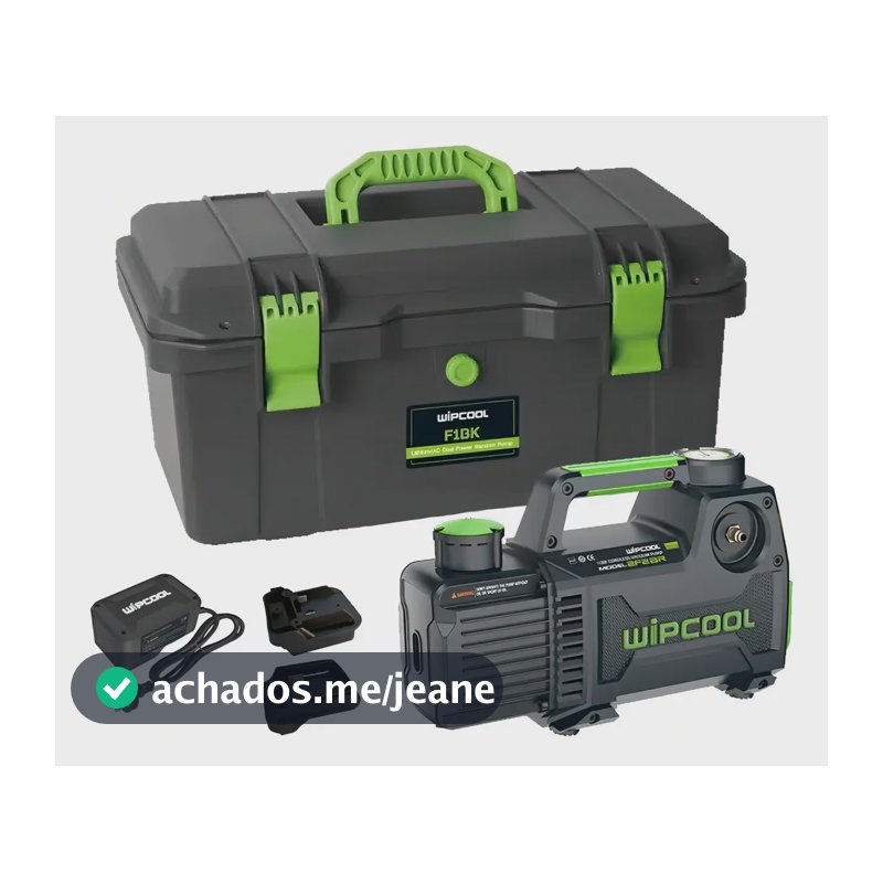 Bomba de Vácuo 5CFM Duplo Estágio Bateria Wipcool 2F2BRK